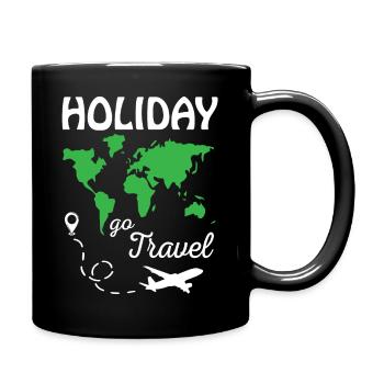Holiday Go Travel - Mug uni - noir - Droite