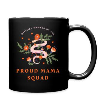 Snakey proud mama - Full Colour Mug - black - Right