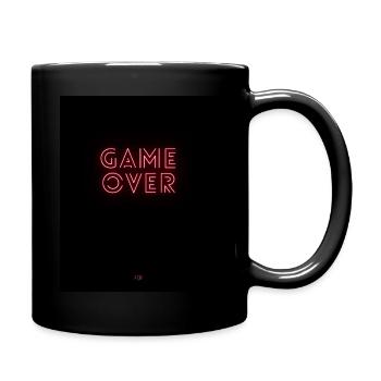 Game Over - Tasse einfarbig - Schwarz - Rechts