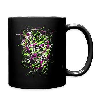 Abstract - Full Colour Mug - black - Right