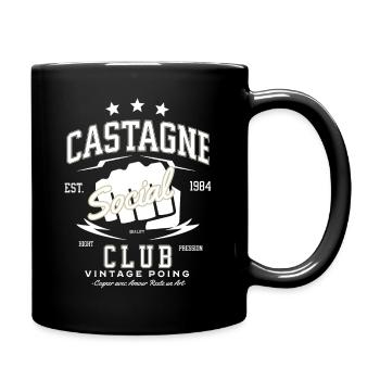CASTAGNE SOCIAL CLUB vintage point - Mug uni - noir - Droite
