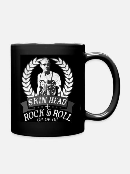 Oi Skinhead, Skinhead Girl, Punk - Mug uni - noir