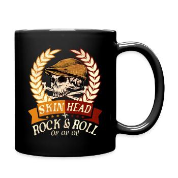 Oi Skinhead, Skinhead Girl, Punk - Full Colour Mug - black - Right