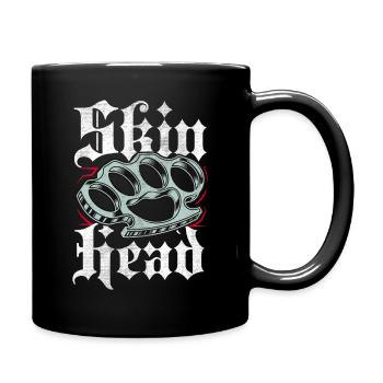 Oi Skinhead, Skinhead Girl, Punk - Full Colour Mug - black - Right