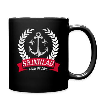 Oi Skinhead, Skinhead Girl, Punk - Full Colour Mug - black - Right