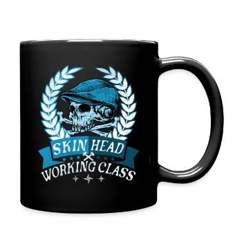 Oi Skinhead, Skinhead Girl, Punk - Full Colour Mug - black - Right