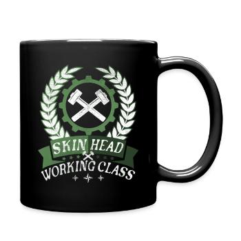 Oi Skinhead, Skinhead Girl, Punk - Full Colour Mug - black - Right