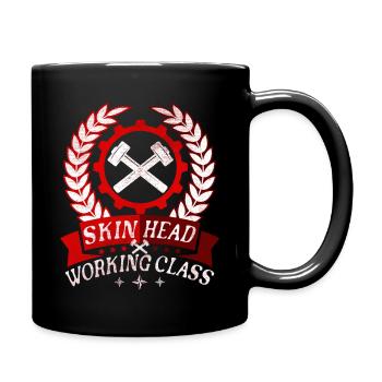 Oi Skinhead, Skinhead Girl, Punk - Full Colour Mug - black - Right