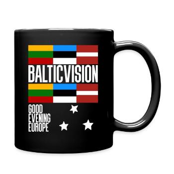 Eurovision Estland Litauen Lettland - Tasse einfarbig - Schwarz - Rechts
