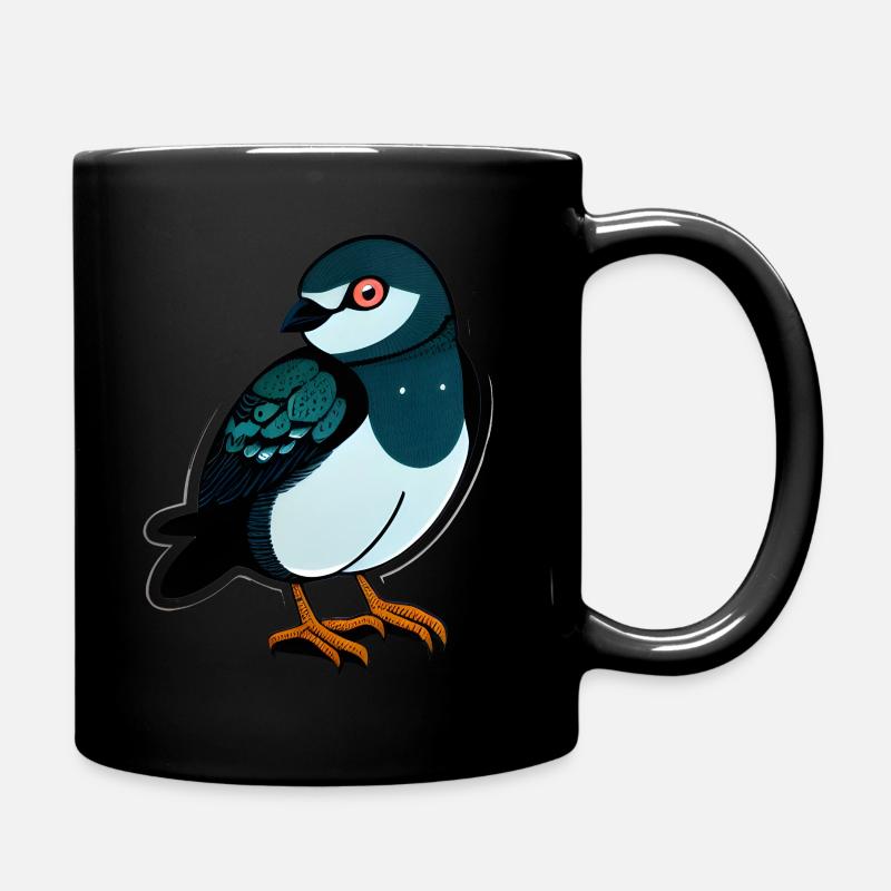 Bird Sticker - Full Colour Mug - black