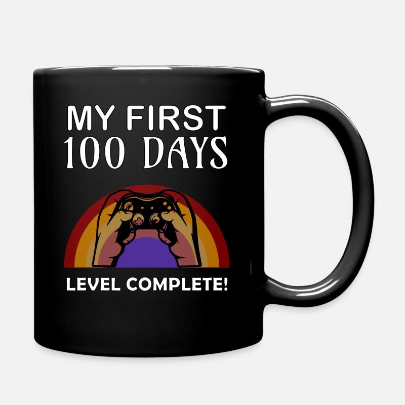 Mein ersten 100 Tage - geschafft! - Tasse einfarbig - Schwarz