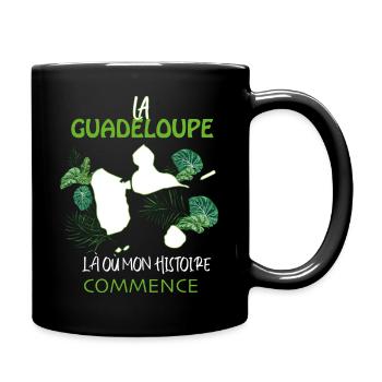 la Guadeloupe C'estmon histoire Citation - Mug uni - noir - Droite