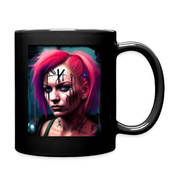 Experience unique graffiti art - Full Colour Mug - black - Right