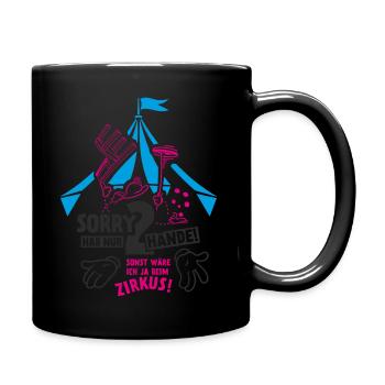 nur zwei hände - Tasse einfarbig - Schwarz - Rechts