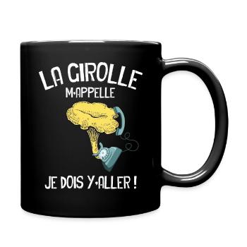 La Girolle Au Bout Du Fil Cadeau Champignons - Mug uni - noir - Droite