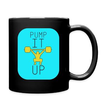 Pump it up - Tasse einfarbig - Schwarz - Rechts