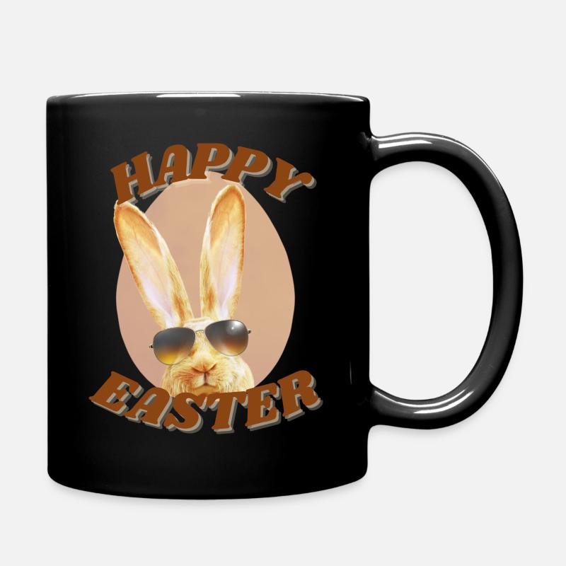 Frohe Ostern - Tasse einfarbig - Schwarz
