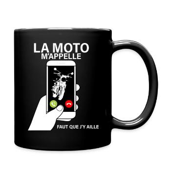 J'Aime L'Appel de la Moto Cadeau Motard - Mug uni - noir - Droite