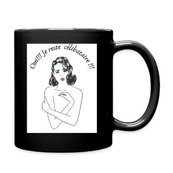 Célibataire - Mug uni - noir - Droite