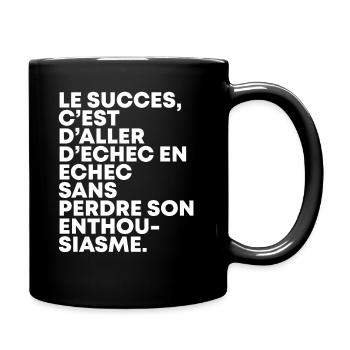 T shirt-citation - Mug uni - noir - Droite