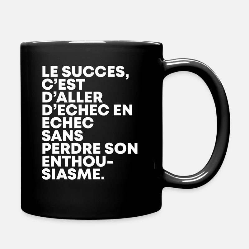 T shirt-citation - Mug uni - noir