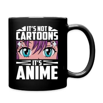 Anime is not a cartoon! - Full Colour Mug - black - Right