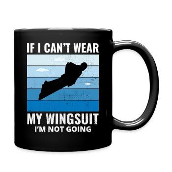 Wingsuit volant Base Jumping Parachutisme Wingsuit - Mug uni - noir - Droite