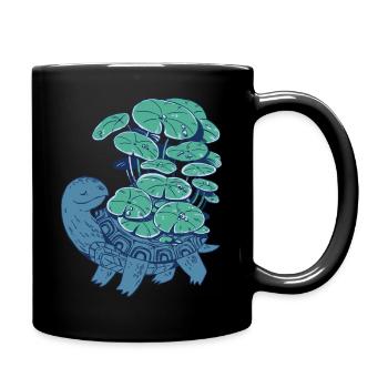 Mythical Elemental Water Turtle T Shirt - Full Colour Mug - black - Right