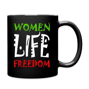 Women life freedom - Mug uni - noir - Droite