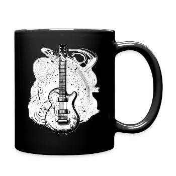 Musical Instrument Guitar Plucked Instrument Guitarist - Full Colour Mug - black - Right