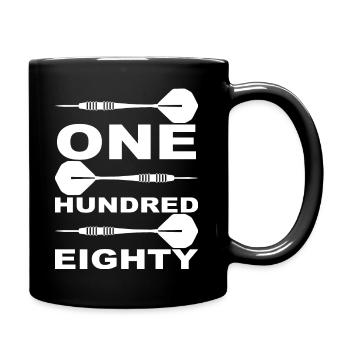 Darts Sports Fun - Full Colour Mug - black - Right