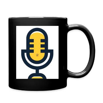 Mikrofon - Tasse einfarbig - Schwarz - Rechts