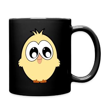 Küken - Tasse einfarbig - Schwarz - Rechts