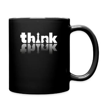 Schach Denksport Schachfiguren Schachspieler Fan - Tasse einfarbig - Schwarz - Rechts
