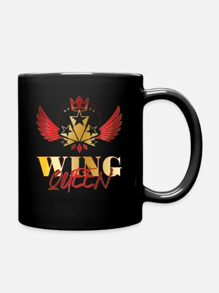 Biker Motorrad Motorradfahren Goldwing Königin - Tasse einfarbig - Schwarz