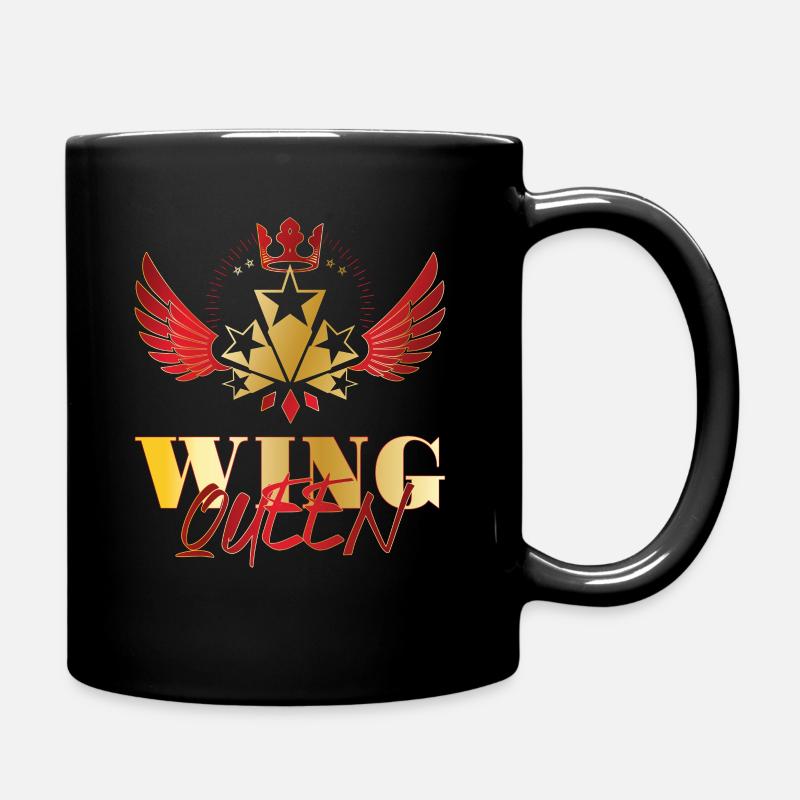Biker Motorcycle Motorcycling Goldwing Queen - Full Colour Mug - black