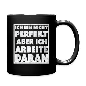 Lustige Sprüche T-Shirt online bestellen ,nur hier - Tasse einfarbig - Schwarz - Rechts