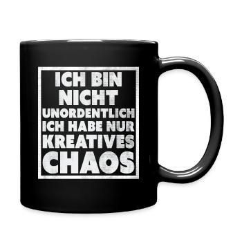 Lustige Sprüche T-Shirt online bestellen ,nur hier - Tasse einfarbig - Schwarz - Rechts