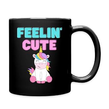 Mignon - Mug uni - noir - Droite