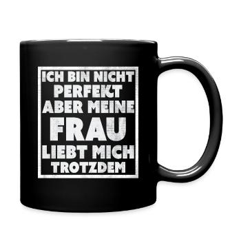 Lustige Sprüche T-Shirt online bestellen ,nur hier - Tasse einfarbig - Schwarz - Rechts
