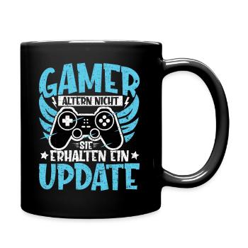 GAMER ALTERN NICHT - SIE ERHALTEN EIN UPDATE - Tasse einfarbig - Schwarz - Rechts