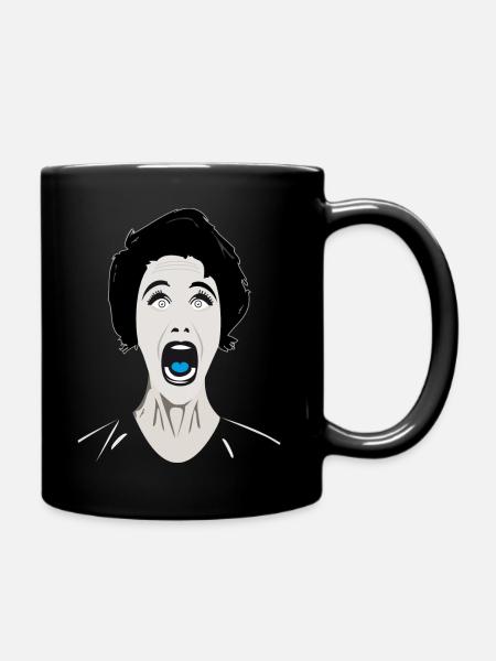 Schrei - Tasse einfarbig - Schwarz