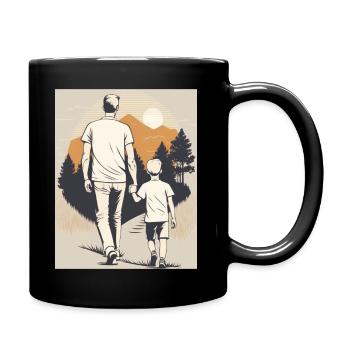 A chip off the old block - Full Colour Mug - black - Right