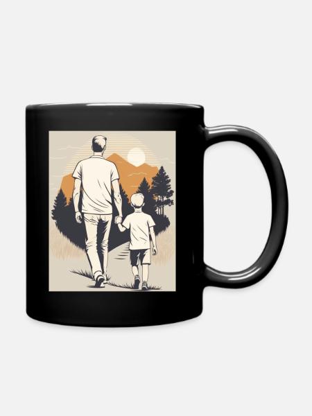 Tel père, tel fils - Mug uni - noir