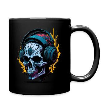 SKull - Louder - Full Colour Mug - black - Right