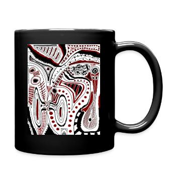 Sabino Lemon ART - Phone scribble T-Shirts - Full Colour Mug - black - Right