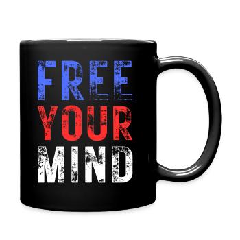 LIBÉREZ VOTRE – couleur bleu, rouge, blanc - Mug uni - noir - Droite