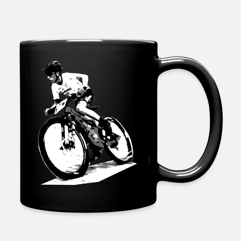 MTB Downhill Mountainbike - Tasse einfarbig - Schwarz