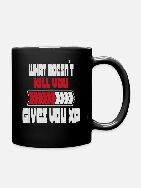 Joueur | Jeux | CE QUI NE VOUS TUE PAS VOUS DONNE DE L’XP - Mug uni - noir