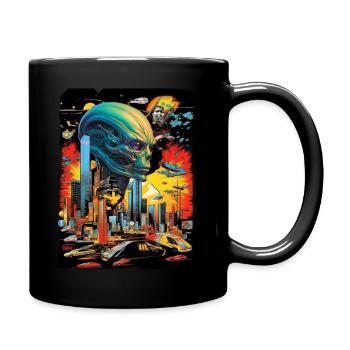 Science-fiction - Aliens - Zukunft - Mug uni - noir - Droite
